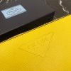 稀少プラダ サフィアーノエンボスレザー ジップアラウンド長財布 コピー イエロー puw35402 - 画像 (6)