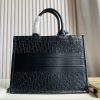 21AW 新作 ディオール ブックトート偽物 カーフスキン ブラックM1286ZWSO dep59313 - 画像 (3)