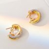 完売必至 カルティエ 3カラー 18K リング ダイヤ トリニティリング ピアス B8031900 - 画像 (3)