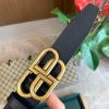バレンシアガ BB ロゴ レザーベルト コピー bad66825 - 画像 (2)