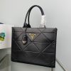 【大特価】プラダ トートバッグ 偽物 ラージ レザー ハンドバッグ 1BA377 - 画像 (4)