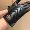 すぐ届く【グッチ コピー】〔GGマーモント〕シェブロン レザー グローブ guh76867 - 画像 (3)