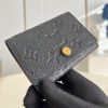 追跡付ルイヴィトン 折りたたみ財布 カード 名刺入れ 偽物 黒 M58456 - 画像 (2)