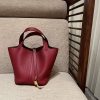 送料込 エルメス ハンドバッグ コピー ピコタン ロック 18 ボルドー eru14569 - 画像 (8)