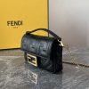 フェンディ ブラックレザー バゲット ラージ ショルダーバッグ 偽物 fei39176 - 画像 (2)