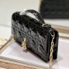 《大人気》ディオール 偽物 カナージュ パテントカーフスキン チェーン ショルダーバッグ der39526 - 画像 (4)