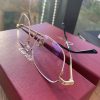 人気急上昇カルティエ 偽物 EYEWEAR ゴールドトーン スクエアメガネ kaw88426 - 画像 (4)