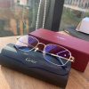 人気急上昇カルティエ 偽物 EYEWEAR ゴールドトーン スクエアメガネ kaw88426 - 画像 (5)