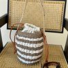 クロエ ビーハイブ バッグ 偽物 ラフィア＆ラバー アナグラム che14355 - 画像 (7)