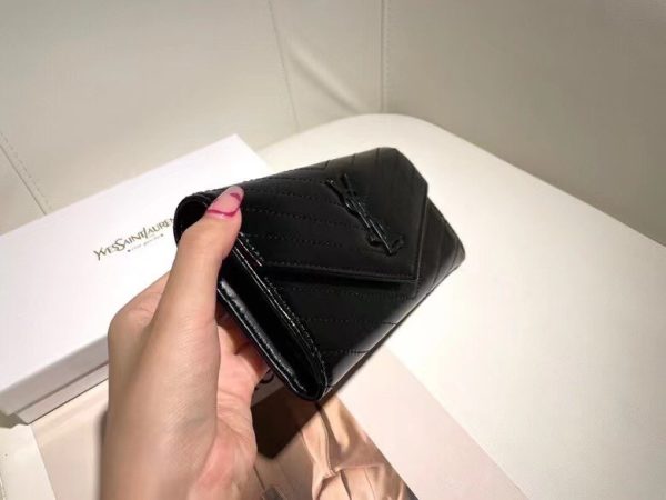 送料込 サンローラン モノグラム ラージフラップ財布 ストーム Saz33699 - 画像 (2)