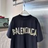 バレンシアガ Tape Type Tシャツ ヴィンテージジャージー 偽物 ミディアムフィット - 画像 (3)
