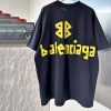 バレンシアガ Tape Type Tシャツ ヴィンテージジャージー 偽物 ミディアムフィット - 画像 (5)