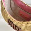 追跡付 ミュウミュウ ミュウ ワンダー ウィッカー ハンドバッグ コピー myo93334 - 画像 (9)