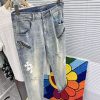 争奪戦♡クロムハーツ セメタリークロスパッチ 偽物デニム パンツ Kue80837 - 画像 (4)