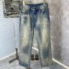 【セレブ多数愛用】クロムハーツ コピーセメタリークロスパッチ デニム パンツ Kua97138 - 画像 (2)