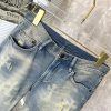 【セレブ多数愛用】クロムハーツ コピーセメタリークロスパッチ デニム パンツ Kua97138 - 画像 (4)