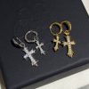 秋冬大セールクロムハーツ 偽物 クロス 22K ドロップ ピアス ダイアモンド 2色 Kud83426 - 画像 (6)