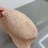 ★日本!!人気！ミュウミュウ バケットハット ロゴ ストローハット myj81412 - 画像 (4)