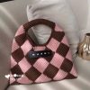 《大人気》マルニマーケット コピー◇テックウール製 DIAMONDスモールバッグ ピンク maa78002 - 画像 (5)