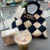 マルニマーケット 偽物◇テックウール製 DIAMONDスモールバッグ ブラック mar01158 - 画像 (6)