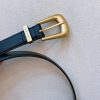 可愛いサンローラン 偽物 フォークバックル ベルト 25mm スムースレザー Sad08258 - 画像 (3)