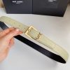 送料込サンローラン YSLモノグラムロゴ レザーベルト 30mm スーパーコピー Sae15350 - 画像 (2)