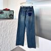 ★日本!!人気！ミュウミュウ コピー シャンブレーデニム パンツ myz46994 - 画像 (2)