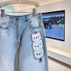 グッチ アニマル刺繍入りデニムパンツ コピー guo68408 - 画像 (4)