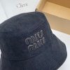 すぐ届 ミュウミュウ バケットハット コピー コットン ロゴ 帽子 myz78708 - 画像 (3)