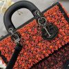 【女性の憧れ☆】ディオール 刺繍レッドビーズ レディディオールバッグ激安 M0540j - 画像 (5)