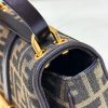 プレゼント最適フェンディ カモン スモール ブラウンFFジャカード バッグ 偽物 fen22758 - 画像 (5)