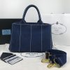 秋冬大セールプラダ カナパ デニム ファブリック 2way コピー ハンドバッグ puq62536 - 画像 (2)
