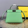 完売必至フェンディ 偽物 ピーカブー ISeeU セレリア トップステッチ バッグ feu77480