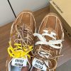 すぐ届くミュウミュウとNew Balance 偽物のコラボ★デニム スニーカー myk76990 - 画像 (5)