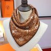 新色☆希少 エルメス Bandana バンダナ カシミアシルク カシシル 偽物 erf16849 - 画像 (8)