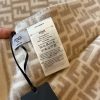 フェンディ ブラウンウールスカーフ コピーFFモチーフ フリンジ【人気商品】 feo72888 - 画像 (4)