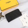 目を惹くカラーフェンディ ラムレザー ピーカブー カスタマイズ ロゴ カード ジッパーウォレット コピー 7M0264A72VF0GXN - 画像 (2)