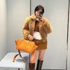 大人気!ミュウミュウ レザーハンドバッグ 偽物 コニャック myy59199 - 画像 (9)