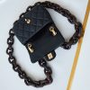 高品質【シャネル】ウッドチェーン偽物 ミニ フラップ バッグ 限定希少 shi00338 - 画像 (7)