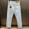 高級ブランドルイヴィトン フェイク モノグラムデニムパンツ 1AFRY0 - 画像 (3)