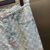 高級ブランドルイヴィトン フェイク モノグラムデニムパンツ 1AFRY0 - 画像 (2)