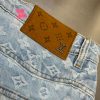 高級ブランドルイヴィトン フェイク モノグラムデニムパンツ 1AFRY0 - 画像 (6)