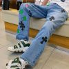 クロムハーツ 偽物 セメタリークロス デニム パンツ Kuc25733 - 画像 (8)