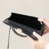 稀少シャネル パチモン チェーン クラッチ パール ハンドル shi70462 - 画像 (6)
