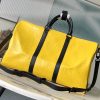 旅のお供に イエローカラーが目立つ！ルイヴィトン キーポル 50 偽物ボストンバッグ M25019 - 画像 (3)