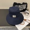 【お洒落☆シンプル】ミュウミュウ バケットハット コピー 刺繍ロゴ ドリル myz78253 - 画像 (2)