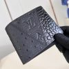 【激レア】ルイヴィトン クロコダイル オーストリッチ 財布 偽物 エキゾティック3種★折りたたみ財布 N81875 - 画像 (2)