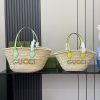 グッチ ロゴ ミニ ストロー トートバッグ ‎偽物 782381