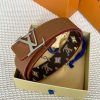 【使い勝手抜群】ルイヴィトン パチモン ベルト LV タグ 40MM リバーシブル M8586V - 画像 (3)