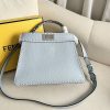 フェンディ N級品 ライトブルー セレリアバッグ ロゴ feq81062 - 画像 (2)